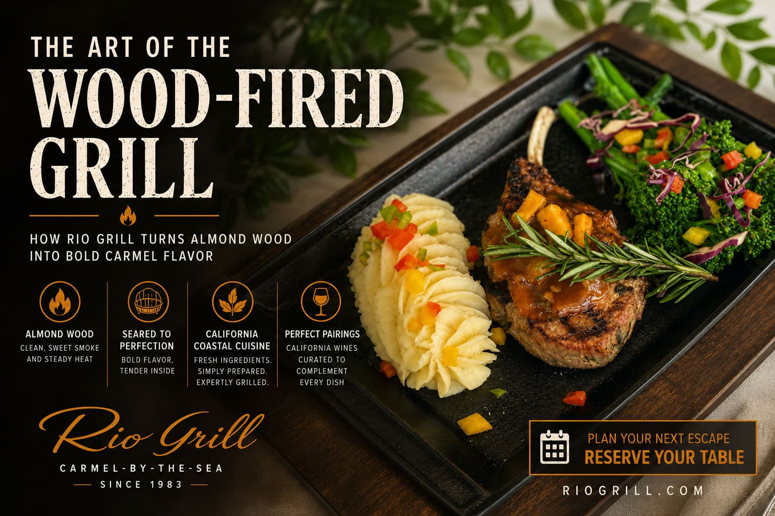 The Art of the Wood-Fired Grill: How Rio Grill Turns Almond Wood into Bold Carmel Flavor