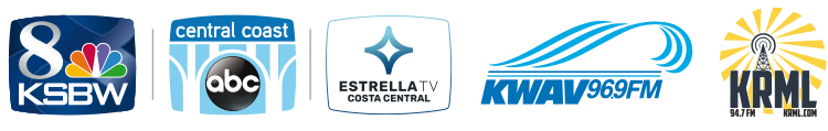 8-KSBW, Central Coast ABC, Estrella TV, KWAV 96.9 FM, KRML